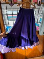 Handgemaakte flamenco rok XS, Paars, Nieuw, Ophalen of Verzenden, Maat 34 (XS) of kleiner