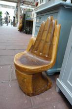 Vintage grote houten hand /stoel, Ophalen
