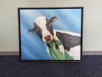 Schilderij Friesch Hollandsche koe, Antiek en Kunst, Ophalen