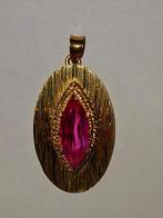 18 K gouden hanger met robijn, Sieraden, Tassen en Uiterlijk, Kettinghangers, Overige voorstellingen, Verzenden, Zo goed als nieuw