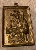 Antieke bronzen plaquette ecce homo, Antiek en Kunst, Ophalen of Verzenden