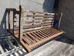 Gratis. Hardhouten tuinbank,  155 cm breed, opknapper., Tuin en Terras, Tuinbanken, Ophalen, Gebruikt, Hout