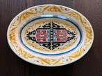 Bord/schaal Petrus Regout decor Oliefabrieken Calvé Delft, Antiek en Kunst, Ophalen of Verzenden
