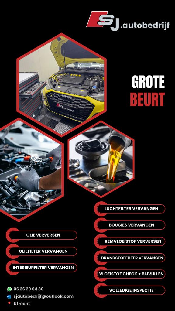 Grote beurt. Onderhoudsbeurt aan u auto Utrecht, Ophalen of Verzenden