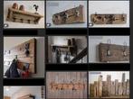 Barnwood Balken - Oud hout - Lamp - Kapstok - Div. lengtes, Ophalen of Verzenden, Zo goed als nieuw