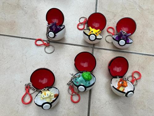Set van 6 Vintage Pokemon Pokeball Keychains Nintendo, Verzamelen, Film en Tv, Nieuw, Ophalen of Verzenden