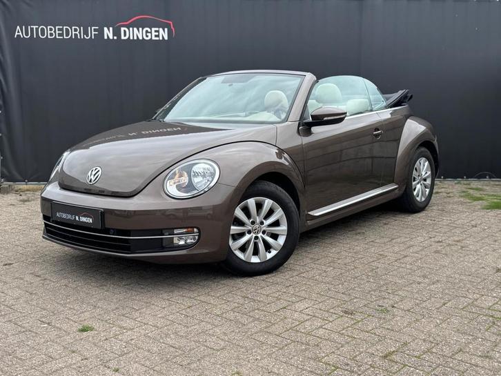Volkswagen Beetle Cabriolet 1.2 TSI Design BlueMotion leder, Auto's, Volkswagen, Bedrijf, Te koop, Beetle (Kever), ABS, Airbags