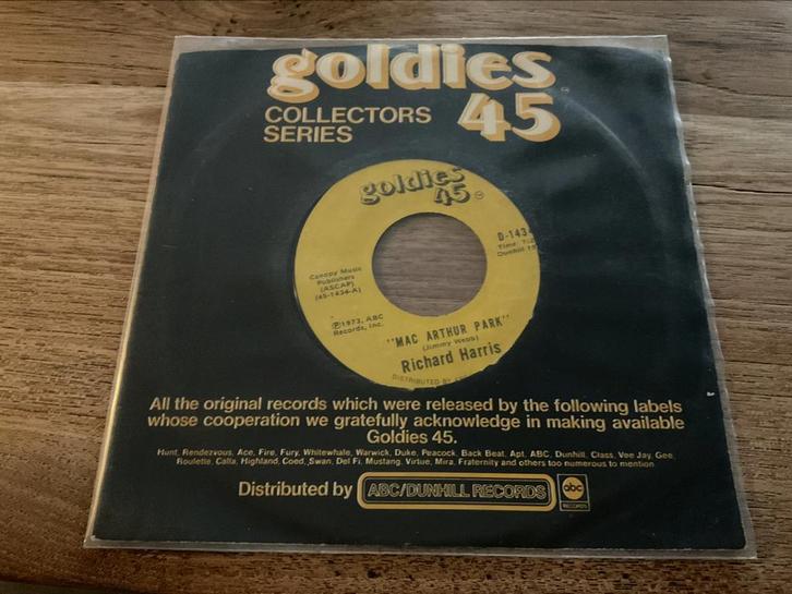 Richard Harris, Mac Arthur Park, Cd's en Dvd's, Vinyl Singles, Single, 7 inch, Ophalen of Verzenden