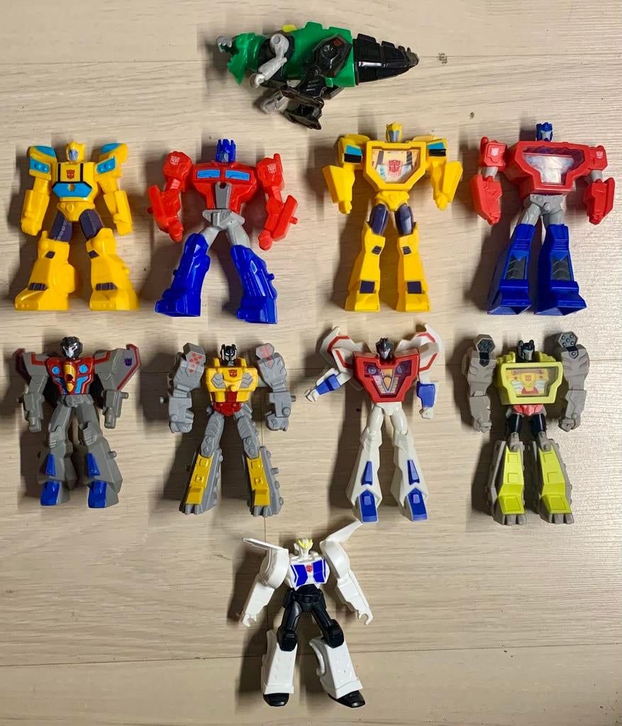 12 Various Transformers [Happy Meal], Overige generaties, Ophalen of Verzenden, Zo goed als nieuw