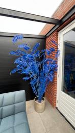 Blauw kunstplant palm pols potten, Ophalen of Verzenden, Zo goed als nieuw