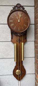 Nette grote massief houten Duitse klok barok stijl, Antiek en Kunst, Ophalen