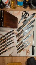 Dymond Messenblok met Messen, Ophalen of Verzenden, Zo goed als nieuw, Rvs of Chroom