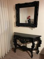 Barok Sidetable met Spiegel zwart, Ophalen, Gebruikt
