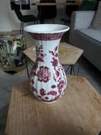 Vintage Italiaanse vaas met bloemmotief, Antiek en Kunst, Antiek | Vazen, Ophalen of Verzenden