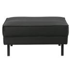 WOOOD Hocker Robin fluweel antraciet, Ophalen, Vierkant, 75 tot 100 cm, Zo goed als nieuw