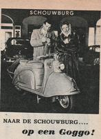 retro reclame 1955 Goggo Gremi brommer naar de schouwburg, Verzenden, Overige typen