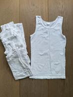 6 witte jongens hemdjes maat 134/140, Ophalen of Verzenden, Zo goed als nieuw, Jongen, Nacht- of Onderkleding