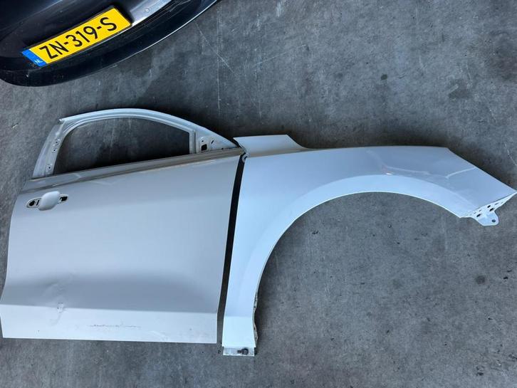 scherm focus mk4 deur jx7ba20220aj rechtsvoor wit, Auto-onderdelen, Carrosserie en Plaatwerk, Deur, Voor, Rechts, Gebruikt