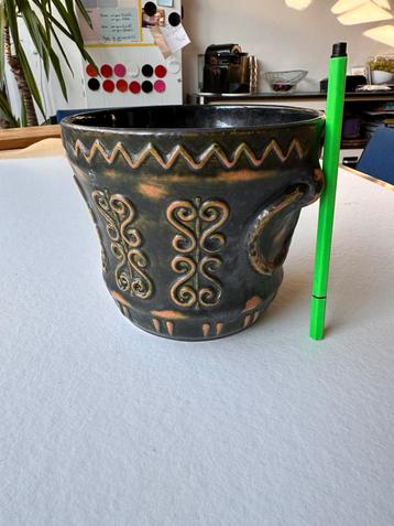 RETRO Groene fat lava bloempot West Germany beschikbaar voor biedingen