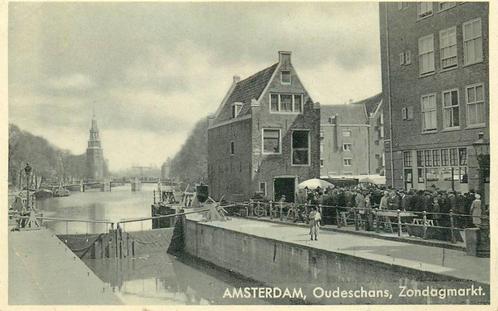 (378-286-029) Amsterdam Oudeschans Zondagmarkt, Verzamelen, Ansichtkaarten | Nederland, Noord-Holland, Verzenden