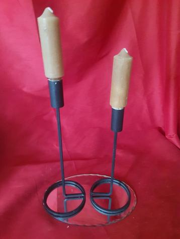 Set kandelaars 44 en 37 cm