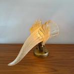 Wandlamp, amber glas, Italiaans, Murano, vintage, jr 70/80, Huis en Inrichting, Lampen | Wandlampen, Ophalen of Verzenden, Zo goed als nieuw