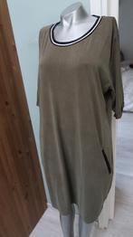 Exsept prachtige jurk khaki kleur met stof Modal xxl, Overige kleuren, Verzenden, Maat 46/48 (XL) of groter, Zo goed als nieuw
