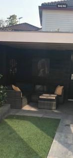 Loungeset tuinset grijs antraciet 2.00 bij 2.00 meter, Ophalen, Gebruikt, Bank, 6 zitplaatsen