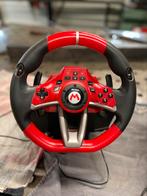 HORI Nintendo Switch stuur met Pedalen Pro Deluxe Mario Kart, Verzenden, Zo goed als nieuw, Switch