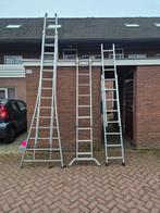 aluminium laders 3 stuks, Doe-het-zelf en Verbouw, Ladders en Trappen, Ophalen of Verzenden, Gebruikt