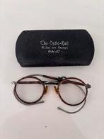 Antieke Herenbril The Optic-Hall met Koker, Ophalen of Verzenden, Heren