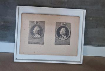 2 oude authentieke prenten beschikbaar voor biedingen
