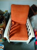 Vintage rookstoel met verstelbare rug, Ophalen, Gebruikt, Vintage, 75 tot 100 cm