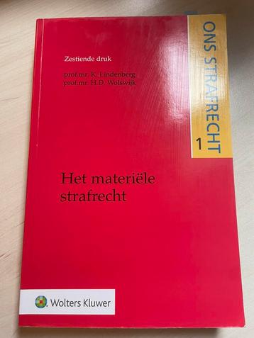 Het materiële strafrecht 16e druk beschikbaar voor biedingen