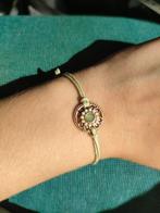 Armbandje met zirconia, Met kristal, Ophalen of Verzenden, Zo goed als nieuw, Groen