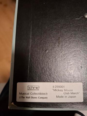 Schmid Mickey Mouse Muziekdoos beschikbaar voor biedingen