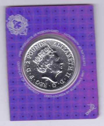 UK 2 pounds 1999 Brexit van 1 ounce zilver. Oplage 1000 stuk beschikbaar voor biedingen