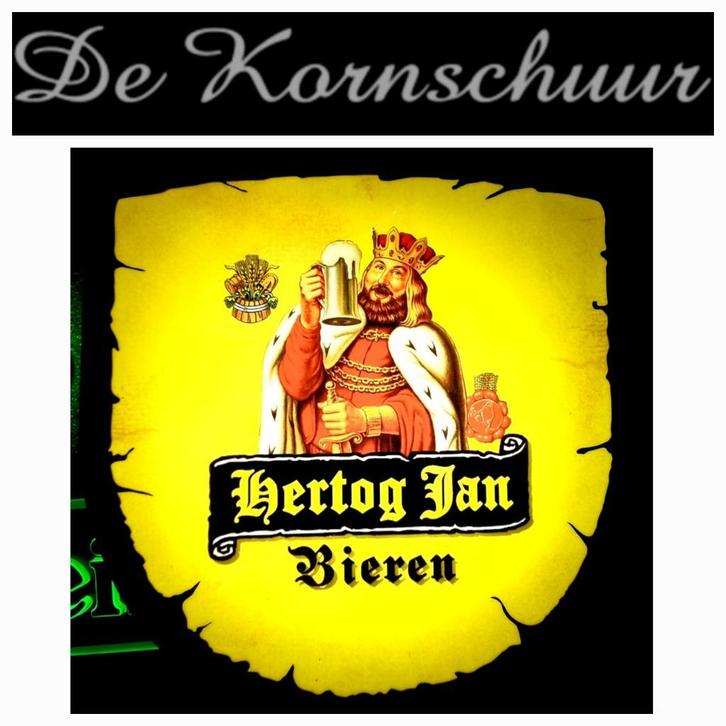 Hertog Jan Bier dubbelzijdige lichtbak ''Nieuw'' FH5434, Verzamelen, Biermerken, Nieuw, Reclamebord, Plaat of Schild, Hertog Jan