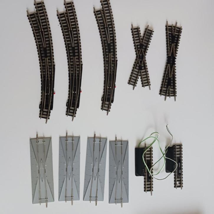 Minitrix - wissels en kruisngen, Hobby en Vrije tijd, Modeltreinen | N-Spoor, Zo goed als nieuw, Rails, Gelijkstroom, Trix, Ophalen of Verzenden