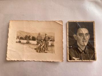 2 Foto`s Duitse soldaat uit Tüddern / Susterseel, Duitsland beschikbaar voor biedingen