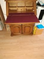 Massief Eiken Bureau met Patine nieuw, Huis en Inrichting, Gebruikt, Hout, Klassiek, 100 tot 150 cm