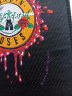 GUNS N' ROSES mooie vintage 1991 patch 17 zilver print, Ophalen of Verzenden, Nieuw, Kleding