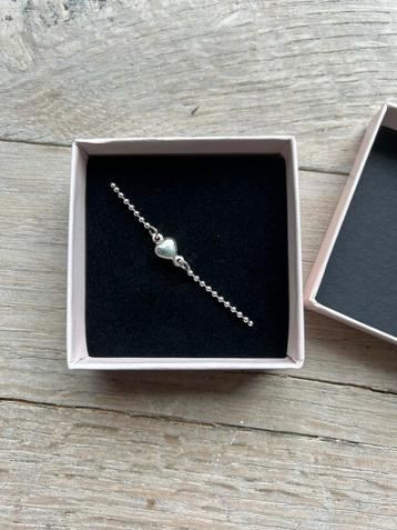Armband zilver met hartjes (925 zilver) - NIEUW beschikbaar voor biedingen