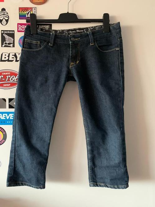 Mooi 3/4 broek maat s/m(nr.40 DB2), Kleding | Dames, Broeken en Pantalons, Gedragen, Maat 36 (S), Blauw, Driekwart, Ophalen of Verzenden