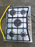 5pits gaskookplaat, Witgoed en Apparatuur, Kookplaten, Ophalen, Gebruikt, 4 kookzones, Inbouw