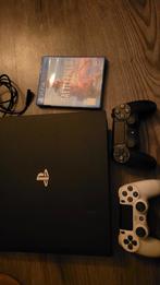 PlayStation 4 PRO met 2 controllers en game, Met 2 controllers, Ophalen of Verzenden, Original, Gebruikt