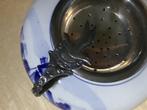 Oude Thee Zeef met Delfts Blauw, Ophalen of Verzenden, Gebruikt