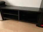 Zwart fineer TV kastje, Ophalen, Gebruikt, 100 tot 150 cm, Minder dan 100 cm