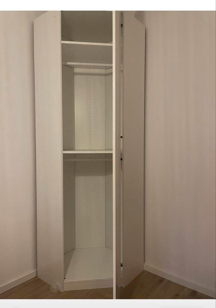 IKEA PAX Hoekkast Hoogglans Wit - Praktisch en Ruimtelijk, Huis en Inrichting, Kasten | Kledingkasten, Gebruikt, 200 cm of meer