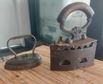 antieke typemachine, strijkijzer, wafelijzer, poffertjespan, Ophalen of Verzenden